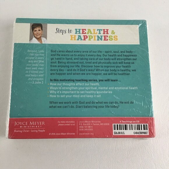 Steps To Health & Happiness CD Set Living A Balanced Life God's Way Joyce Meyer - Picture 2 of 6